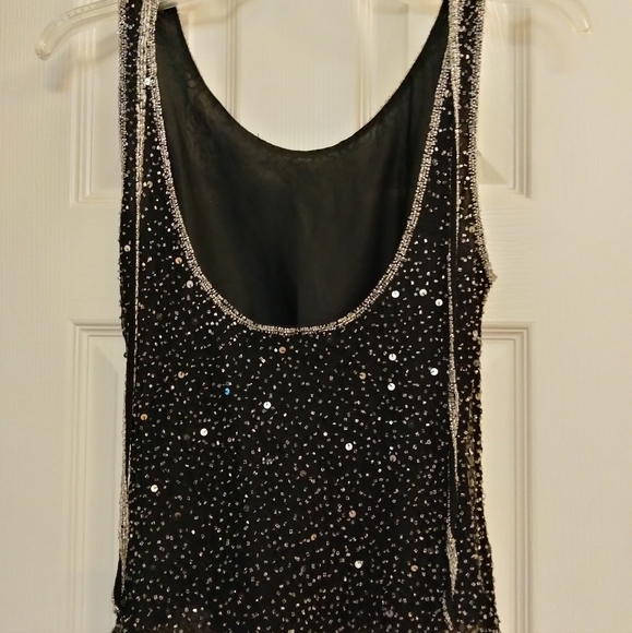 Stenay, sequence blouse. She'll 100% Silk, Lining 100 Poly. Size- Medium. - Picture 3 of 3